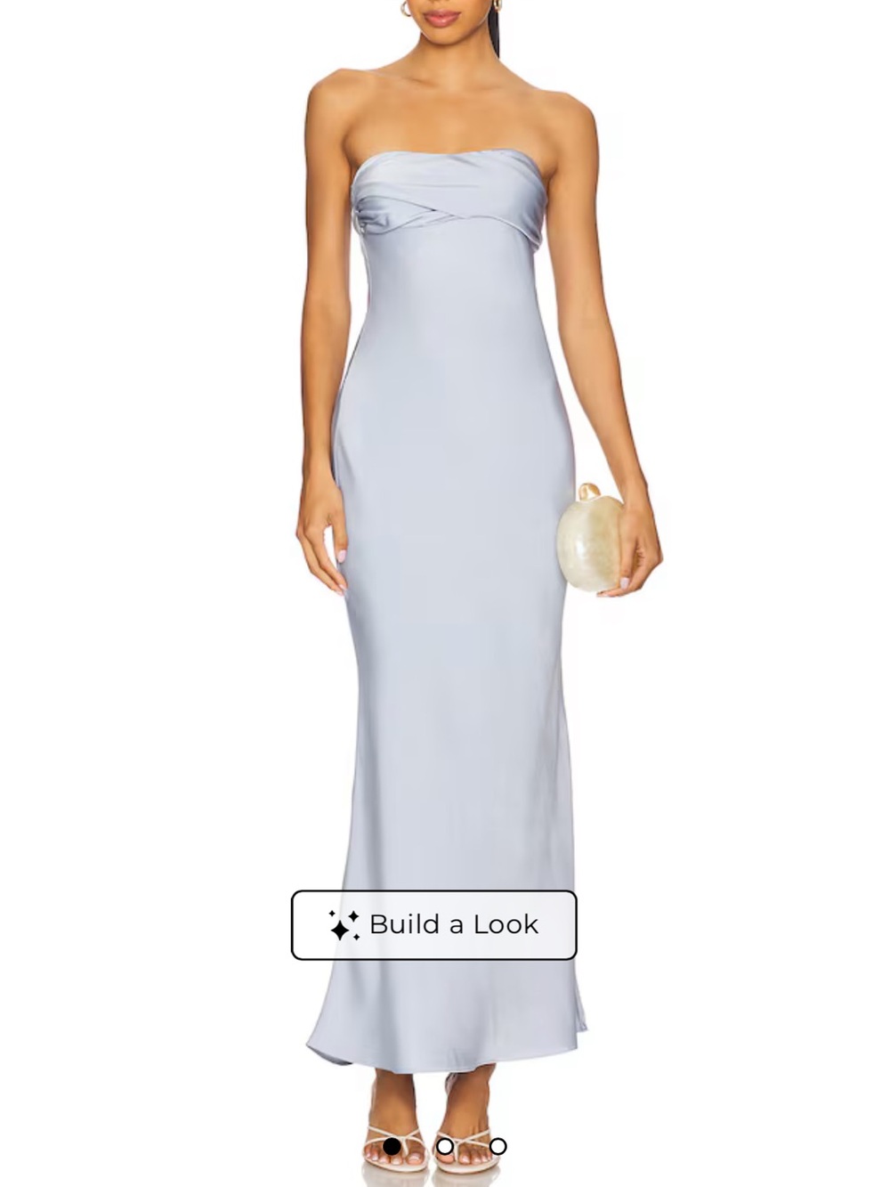 Pale Blue Tana Dress in pale blue size small